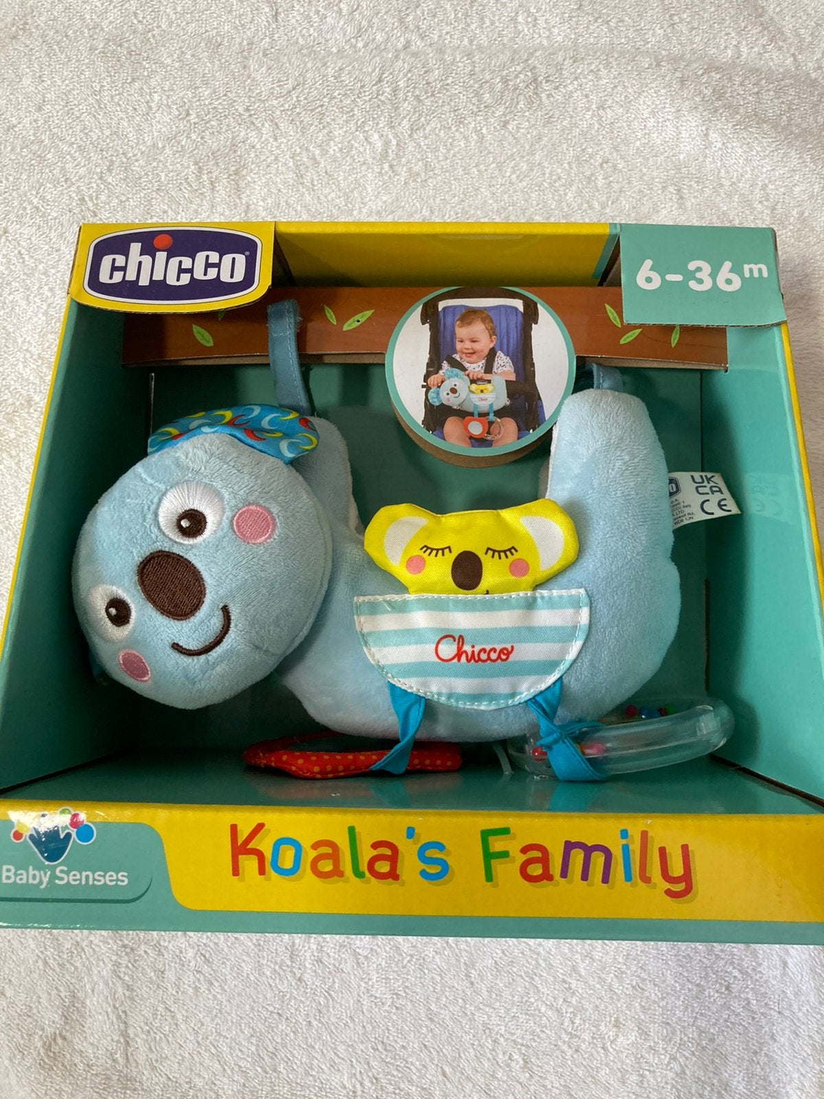 Chicco Koala Rammelaar Zo Goed Als Nieuw, Ophalen of Verzenden, Zo goed als nieuw, Rammelaar, Met geluid