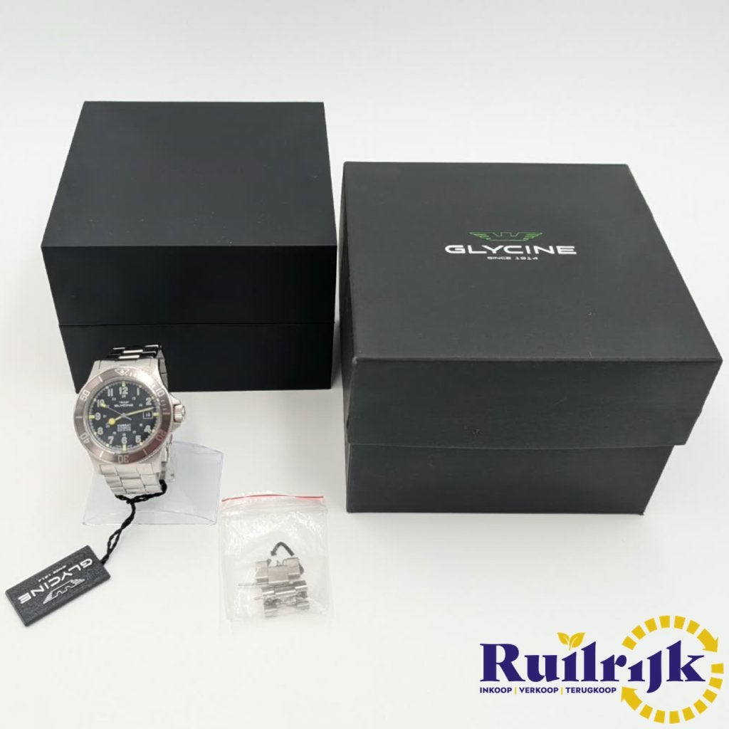 Glycine GL0076 Herenhorloge Combat automatic - Complete set, Flex Ltd., Zo goed als nieuw, https://flex.com/contact-us, Nobelstraat 10, 5807 GA Oostrum LB, Limburg, Nederland