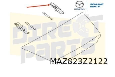 Mazda MX-5 achterklepscharnier Rechts (cabrio) (ND) (4/15-)