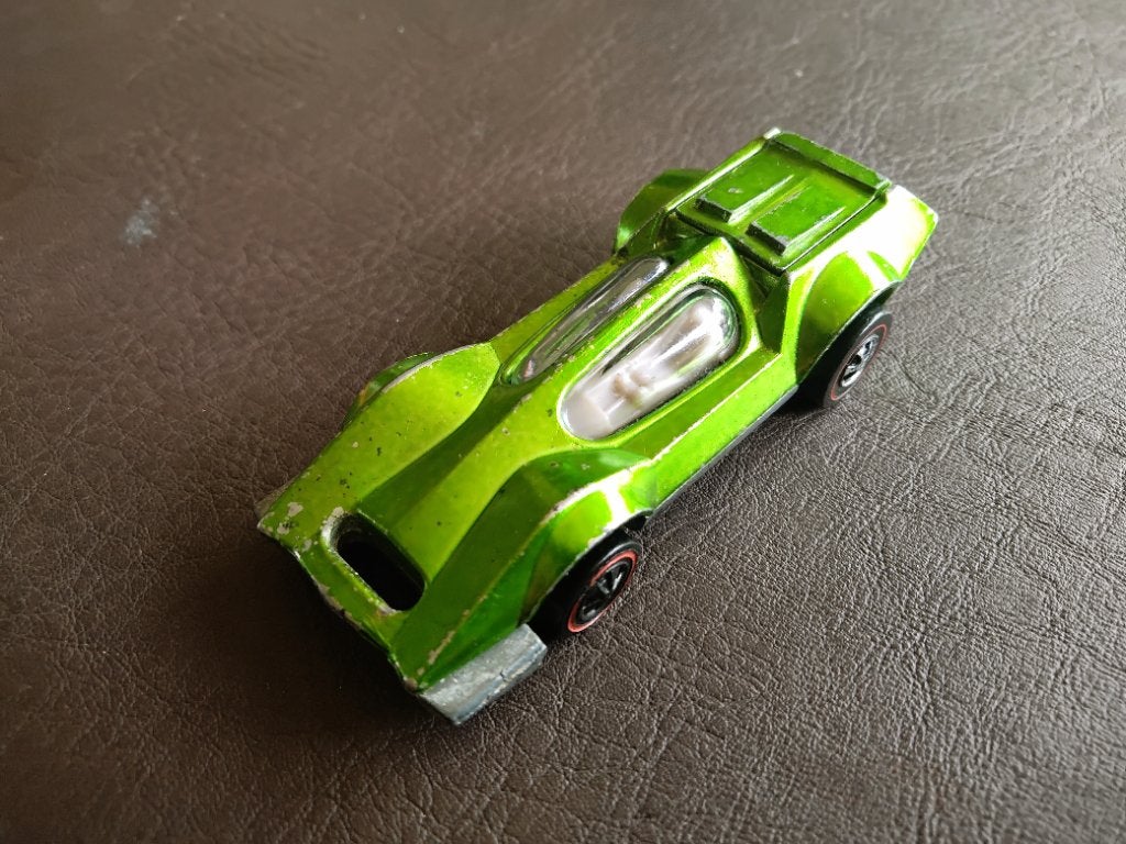 Vintage Hot Wheels Redline Bugeye spectraflame green 1970, Ophalen of Verzenden, Gebruikt, Auto, Overige merken