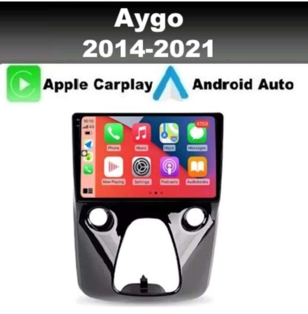 Toyota Aygo 2014- navigatie android 14 wifi dab+ carplay usb, Ophalen of Verzenden, Nieuw