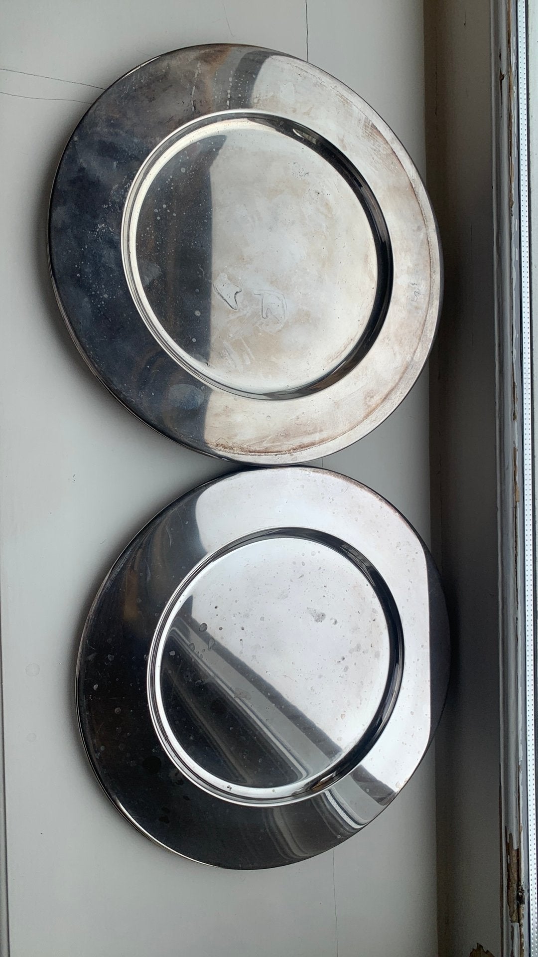 Zilver plated onderborden, Overige materialen, Gebruikt, Ophalen of Verzenden, Bord(en)