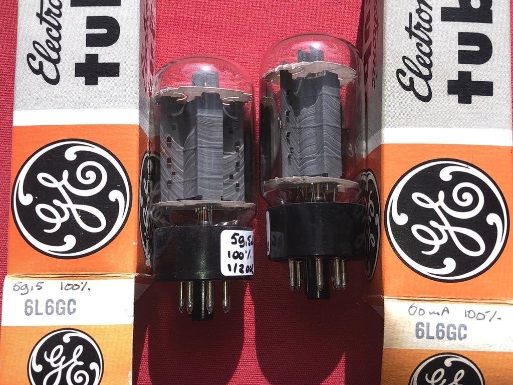 GE 6L6GC Elektronenbuizen paar USA - Nieuw in doos (NOS), Ophalen of Verzenden, Nieuw