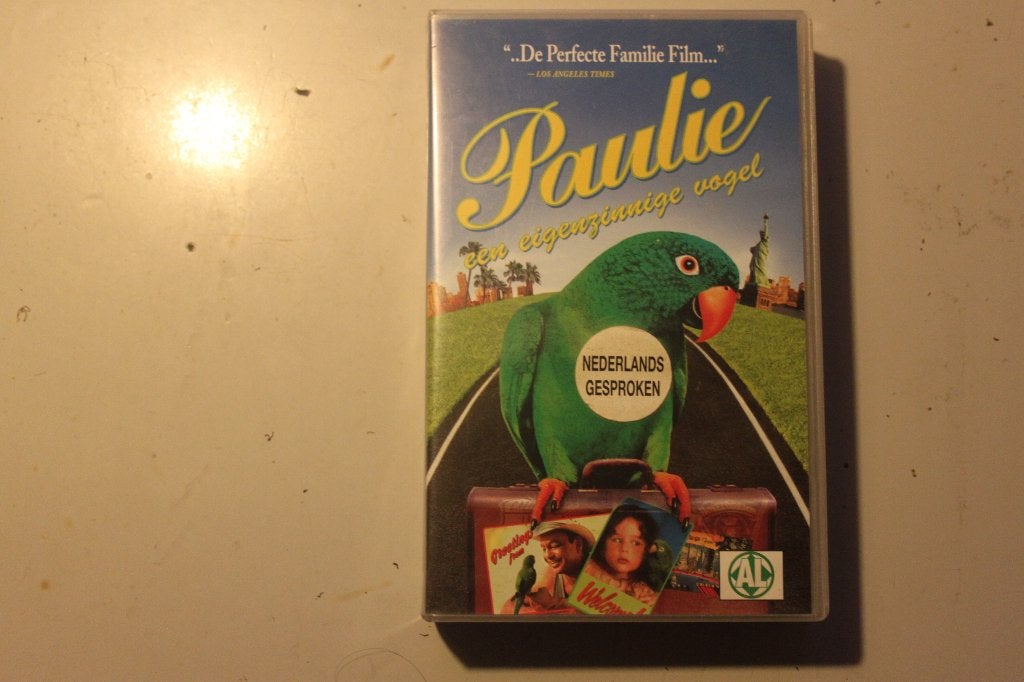 801x - vhs - paulie een eigenzinnige vogel, Cd's en Dvd's, VHS | Film, Alle leeftijden, Ophalen of Verzenden, Gebruikt, Komedie