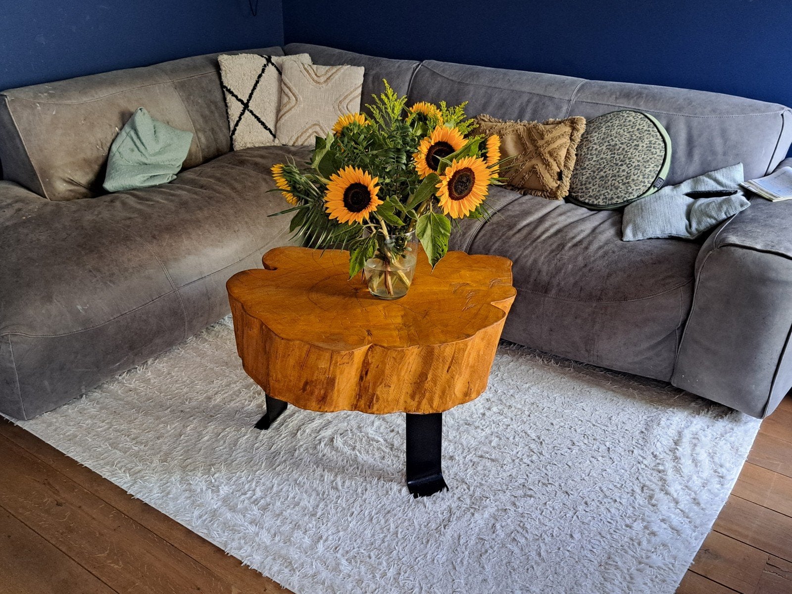 salontafel boomstam, Ophalen, Zo goed als nieuw, Hout, Boomstam