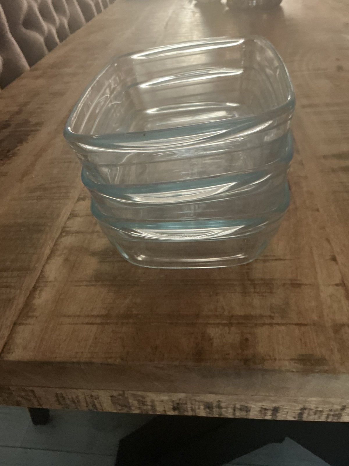 Ovenschalen, Overige typen, Ophalen of Verzenden, Gebruikt, Glas