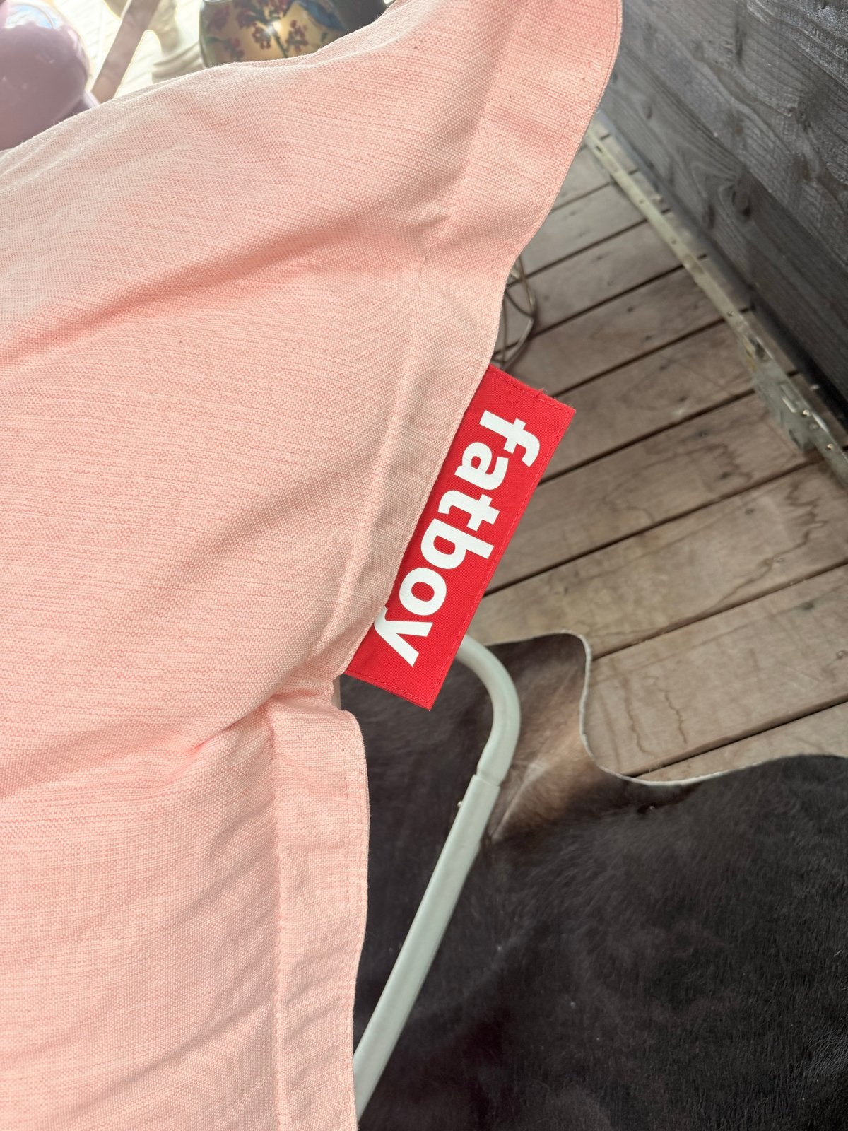 Fatboy stoel, roze, zo goed als nieuw, Huis en Inrichting, Ophalen, Overige kleuren, Zo goed als nieuw, Eén
