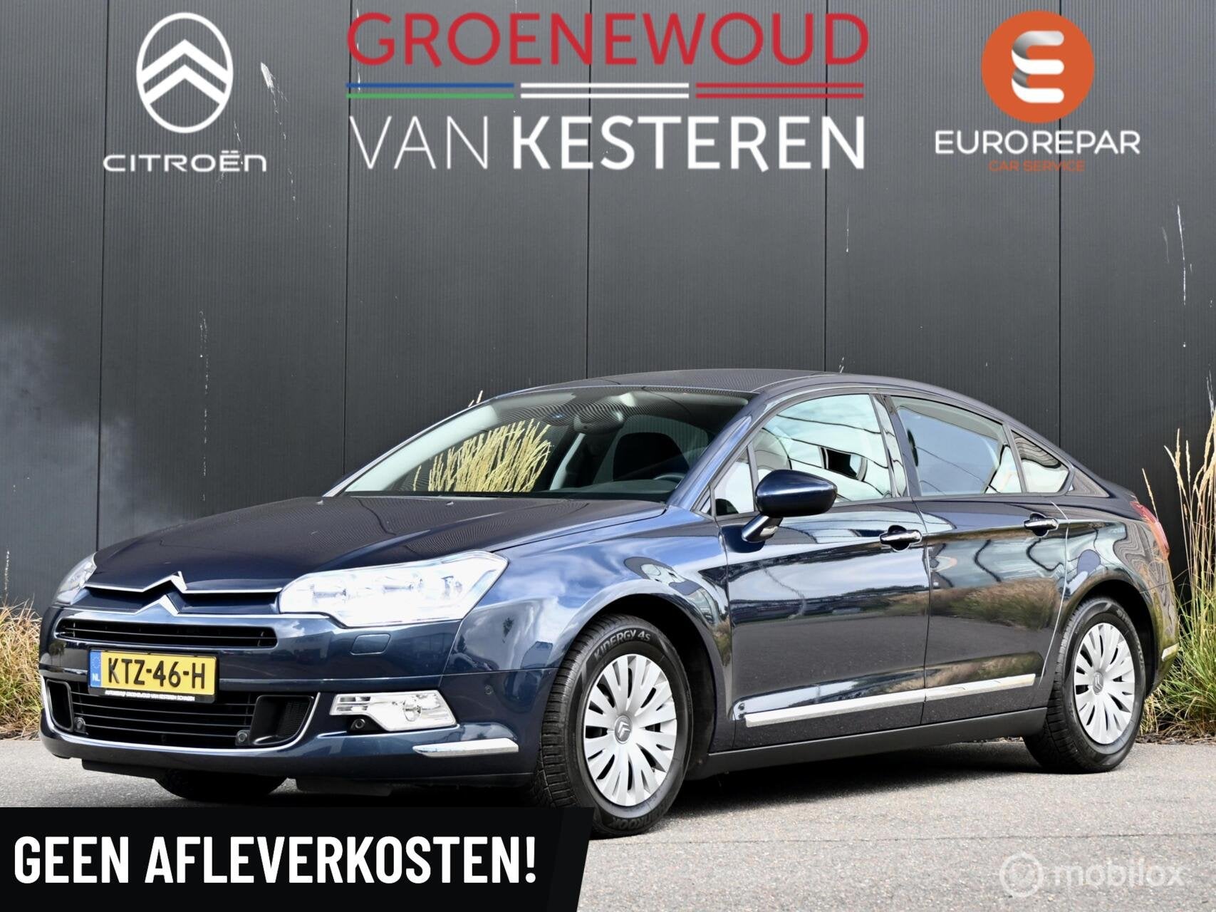 Citroen C5 2.0 16V Comfort, Auto's, Gebruikt, 4 cilinders, Blauw, 11 km/l