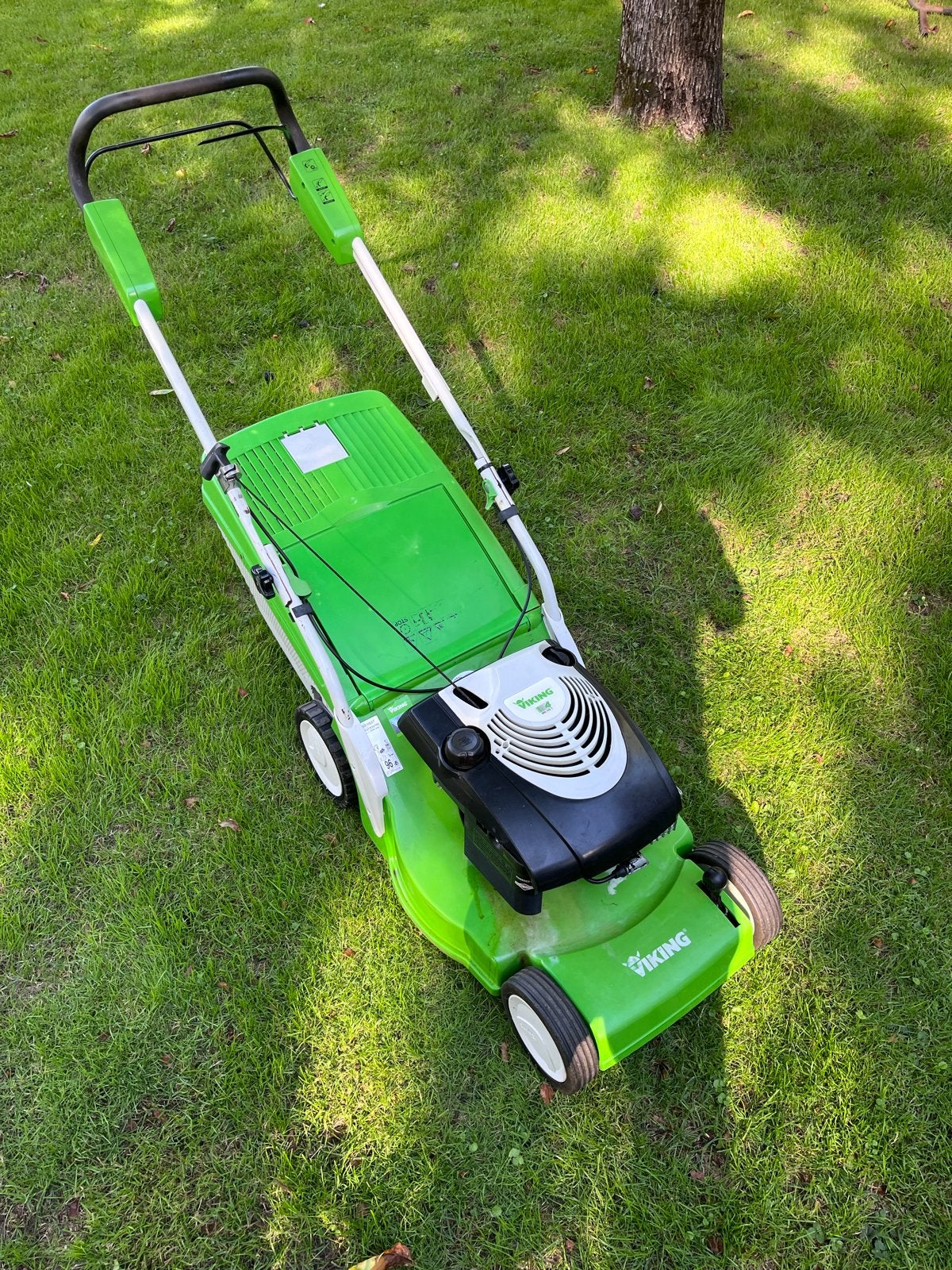 Viking MB 448 T Benzine Grasmaaier, mulch wielaandrijving, Tuin en Terras, Grasmaaiers, Ophalen, Cirkelmaaier, Opvangbak, Benzine-grasmaaier