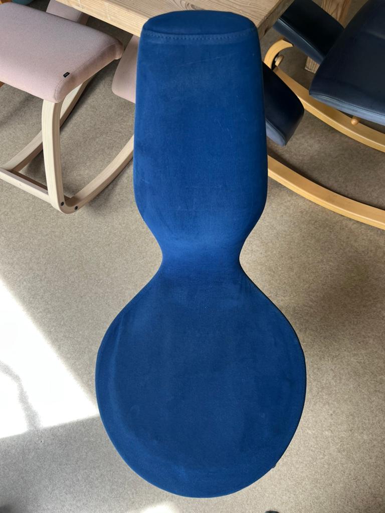 Stokke Date stoel (1) in blauw, Ophalen, Gebruikt, Blauw, Eén