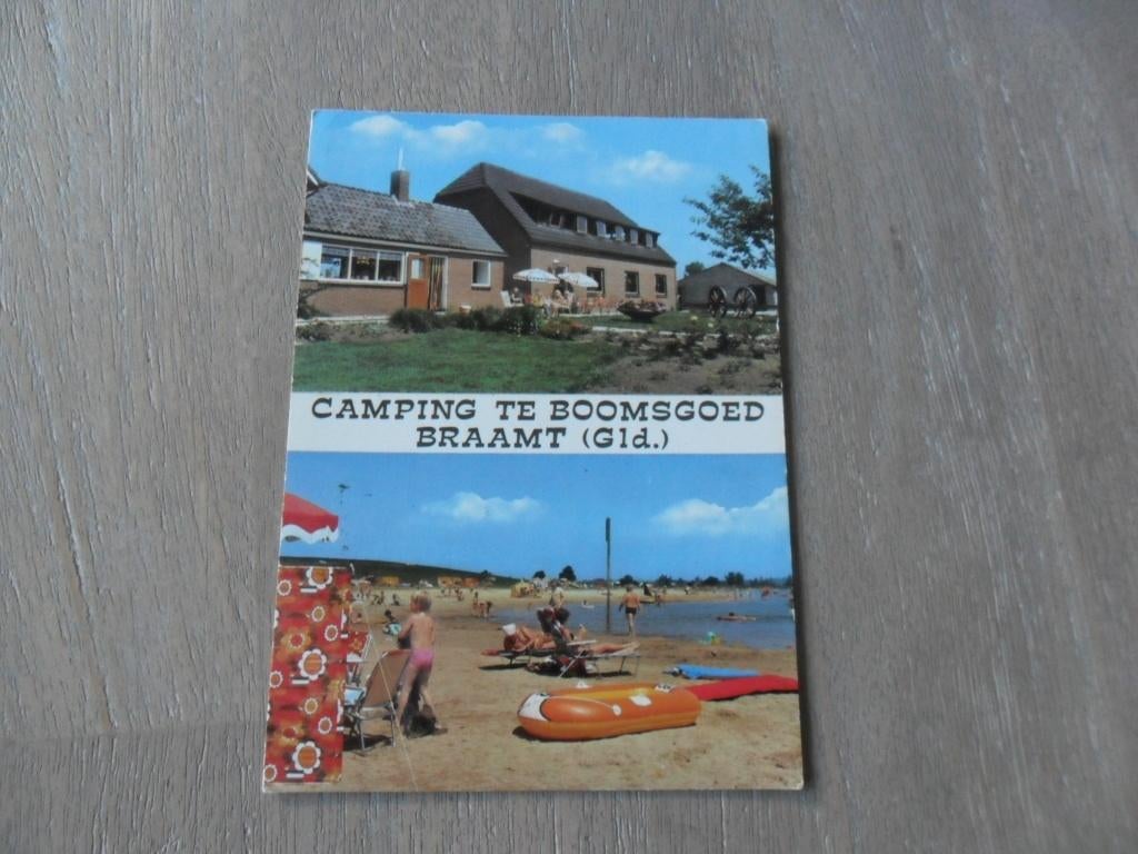 Braamt gld, camping te Boomsgoed 1980, Verzamelen, Verzenden, 1980 tot heden, Gelopen, Gelderland