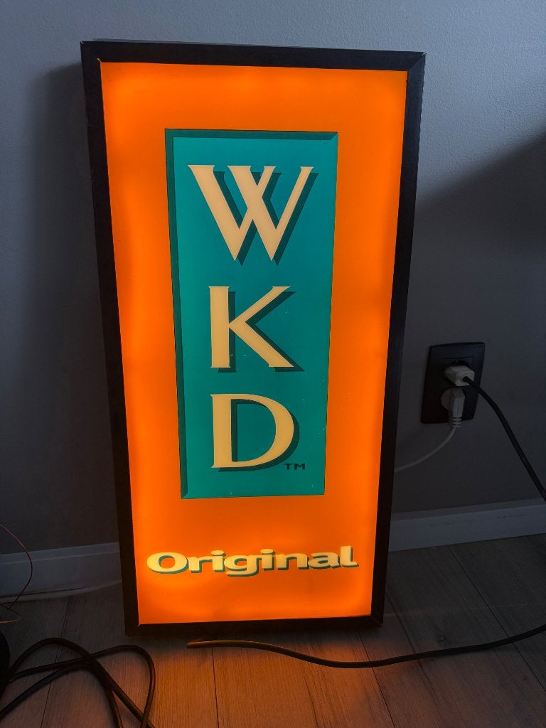 Mooie WKD original lichtbak, Ophalen of Verzenden, Zo goed als nieuw, Lichtbak of (neon) lamp