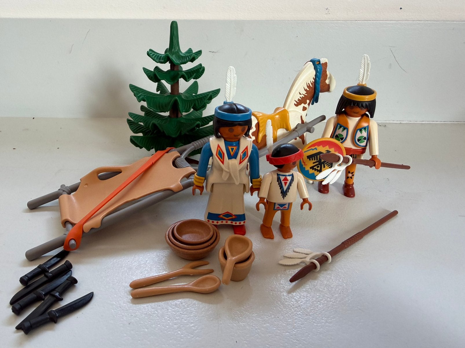 Playmobil western Native Americans nomaden 3872, Complete set, Ophalen of Verzenden, Zo goed als nieuw, Figuren
