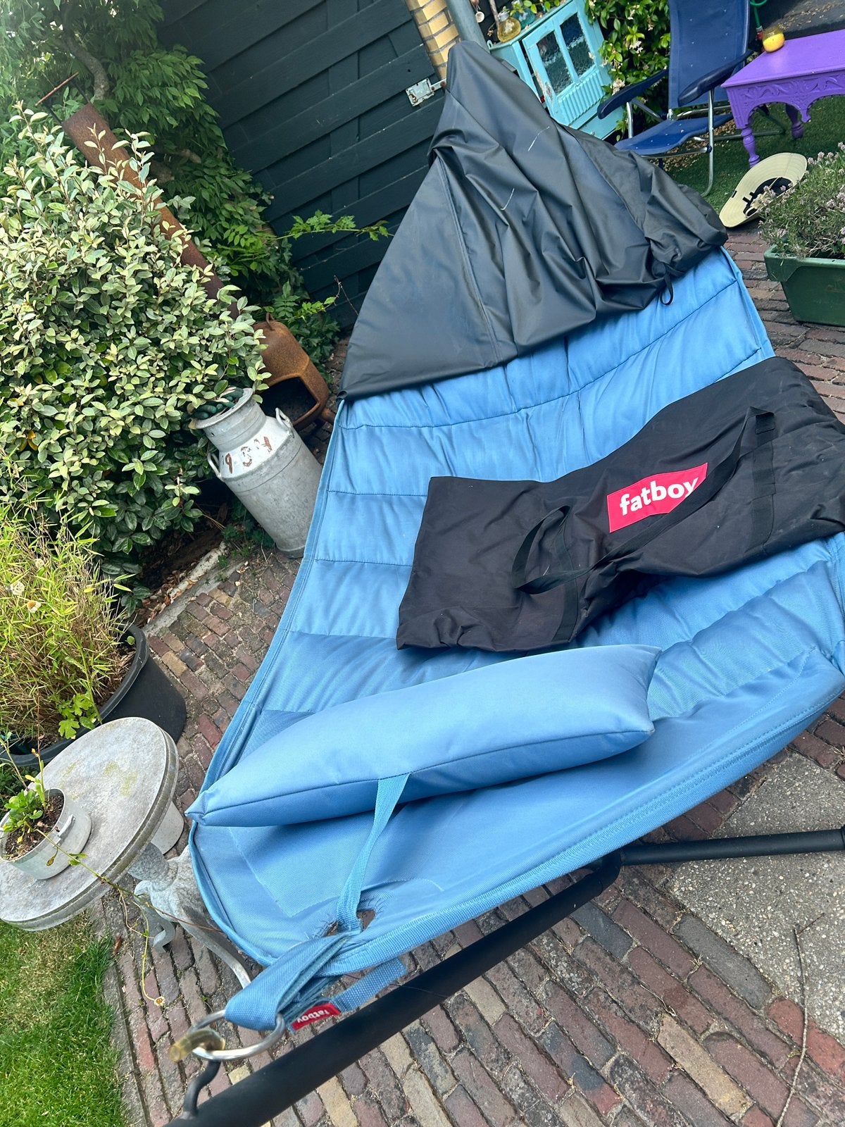 Fatboy Headdemock hangmat met standaard en hoes, Ophalen, Binnen, Meerpersoons, Zo goed als nieuw