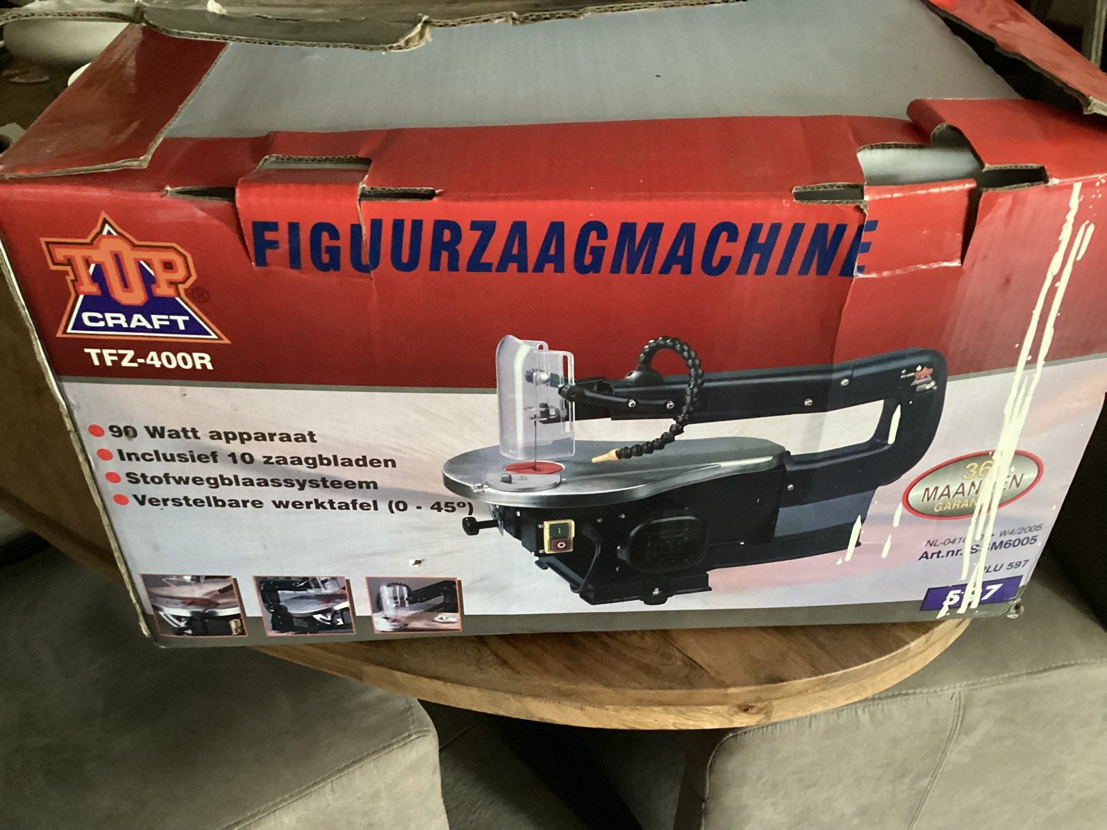 Topcraft figuurzaag machine nog nieuw in doos, Ophalen, Zo goed als nieuw, 30 tot 70 mm, Figuurzaag