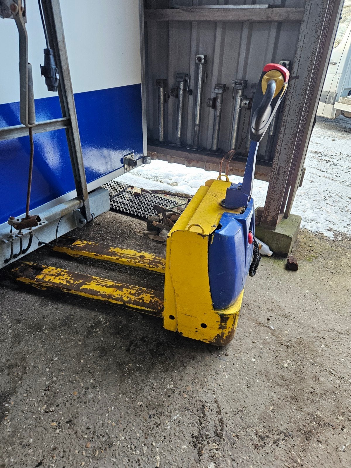 Loop of sloop palletwagen electrische, Ophalen of Verzenden, Gebruikt