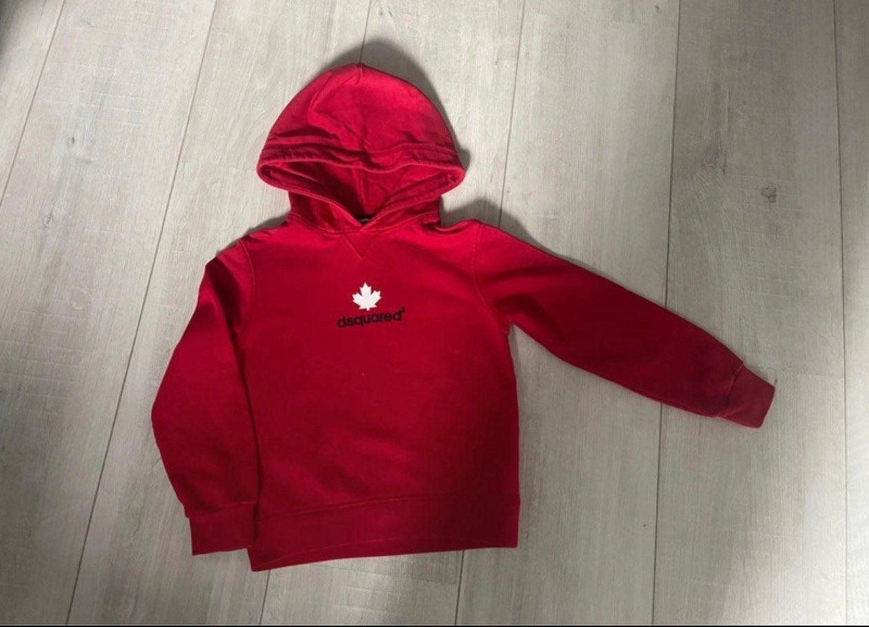 Dsquared2 hoodie rood - Zo goed als nieuw, Kinderen en Baby's, Ophalen of Verzenden, Zo goed als nieuw, Jongen of Meisje