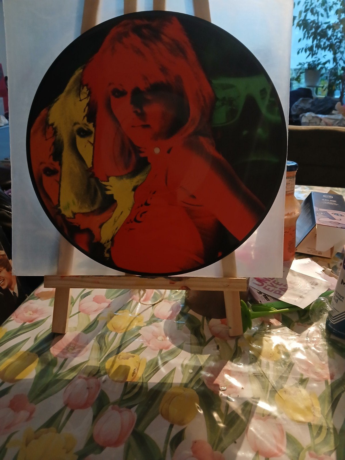 Unieke Debbie Harry Blondie Picture Disc - Pop Art Stijl, Ophalen of Verzenden, Picture disc, 12 inch, 1970 - 1979
