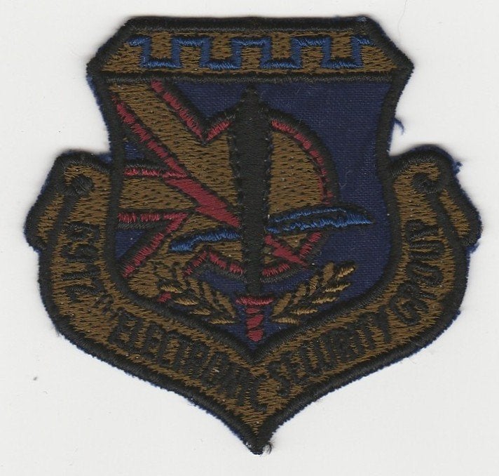 embleem USAF - 6912th Electronic Security Squadron, Verzamelen, Verzenden, Luchtmacht, Amerika, Embleem of Badge