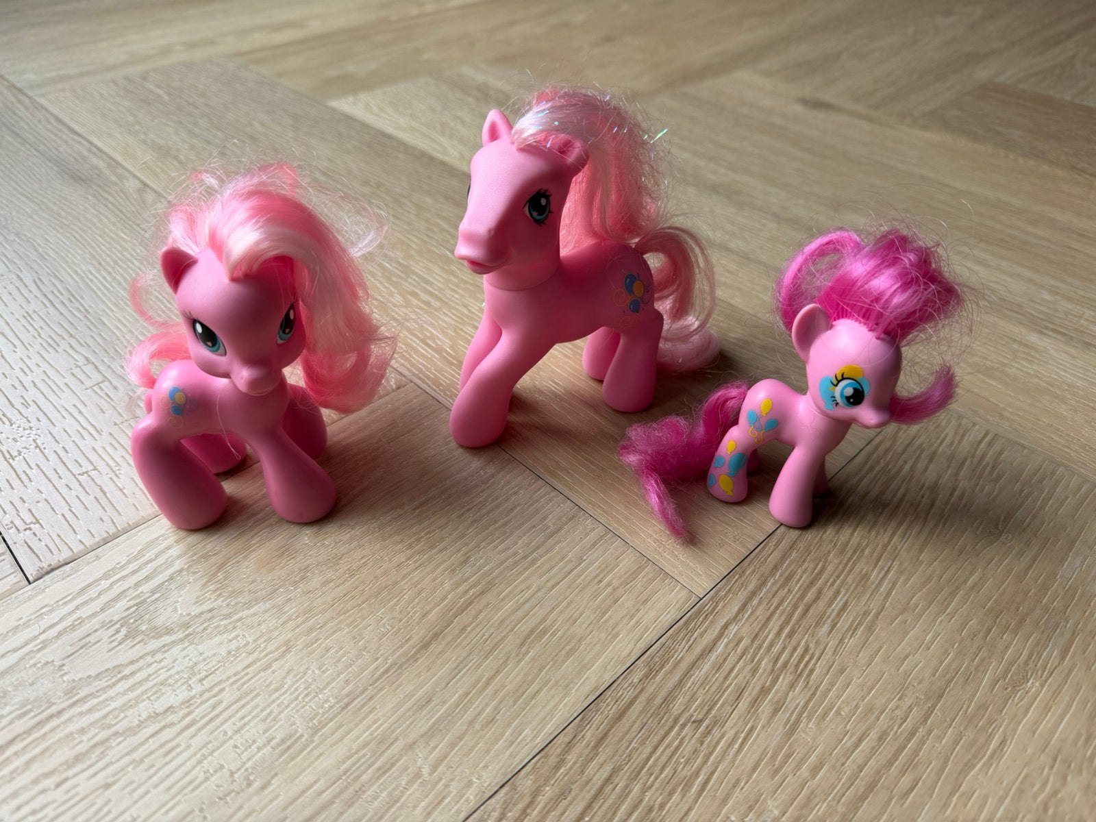 My Little Pony, Pinkie Pie 3x, G4-G3.5-G3, Ophalen of Verzenden, Zo goed als nieuw