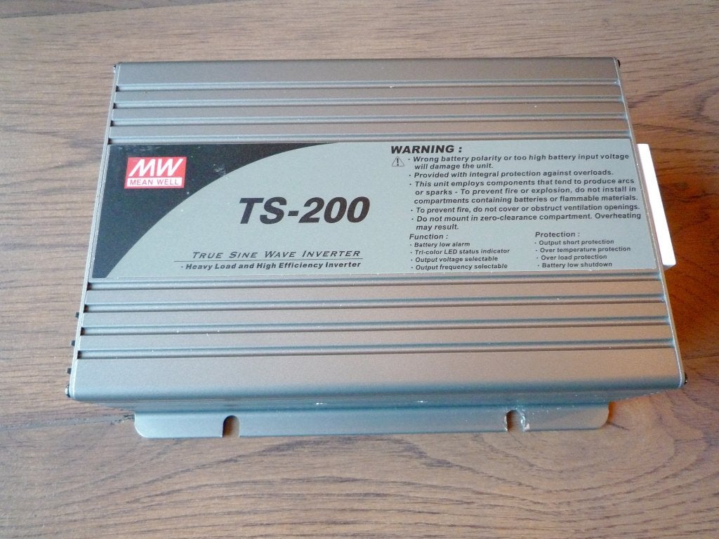 MW Mean Well TS-200-248D / True Sine Wave Inverter ~48V/5A, Ophalen of Verzenden