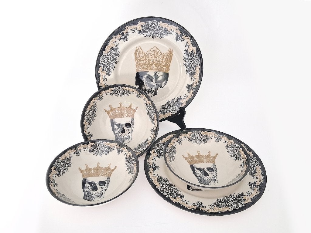 servies Skull collectie, Verzenden, Keramiek, Overige typen, Zo goed als nieuw