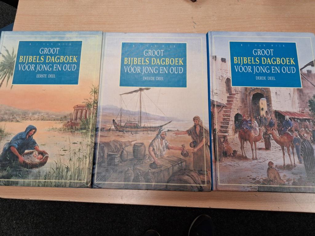 B.J. van Wijk - Groot Bijbels Dagboek 3-delig WD-022/9, Boeken, Godsdienst en Theologie, Gelezen, Ophalen of Verzenden