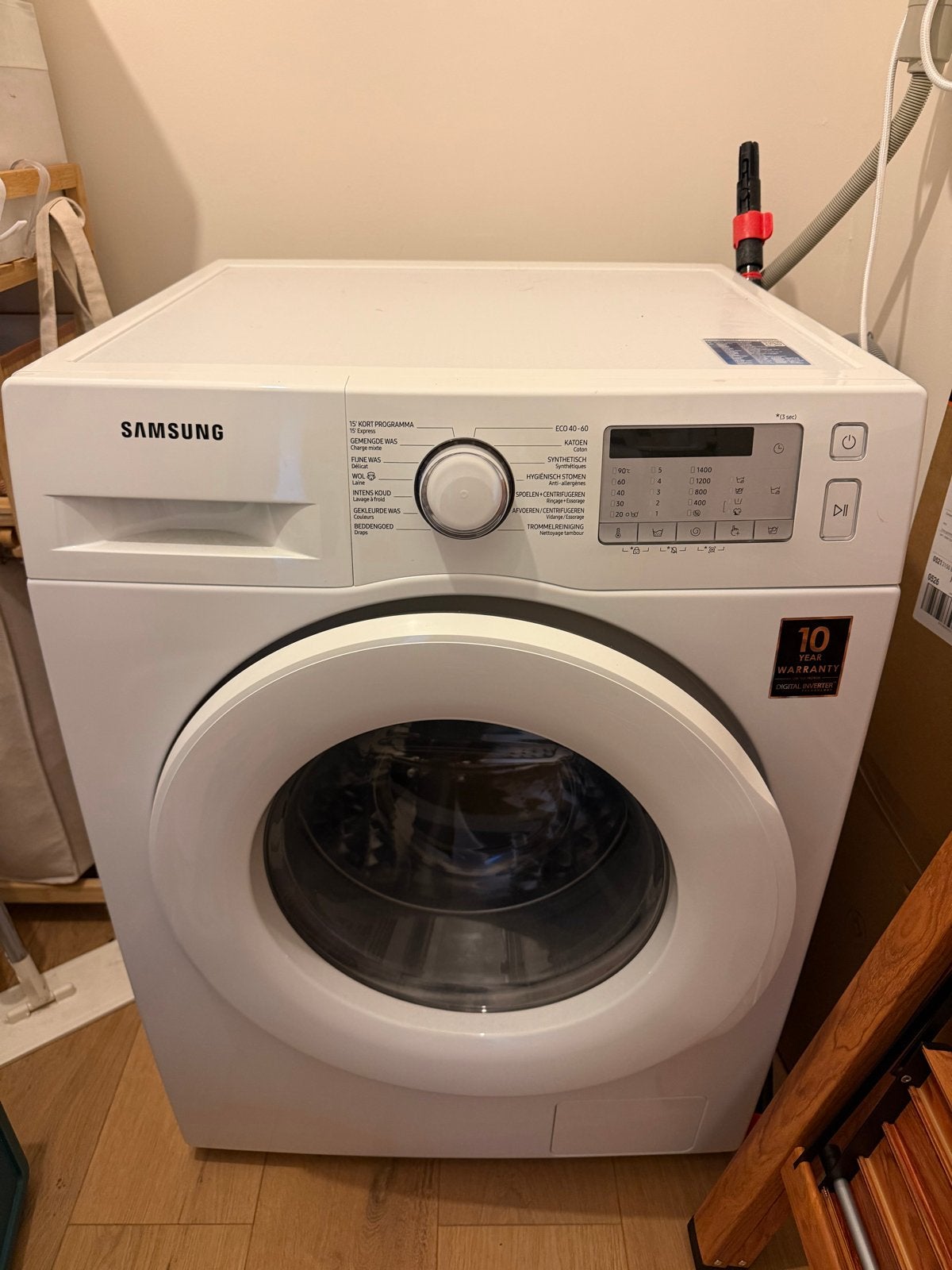 Samsung Wasmachine WW91TA049TH - 9kg, 3 jaar oud, z.g.a.n., Witgoed en Apparatuur, Wasmachines, Ophalen, 1200 tot 1600 toeren
