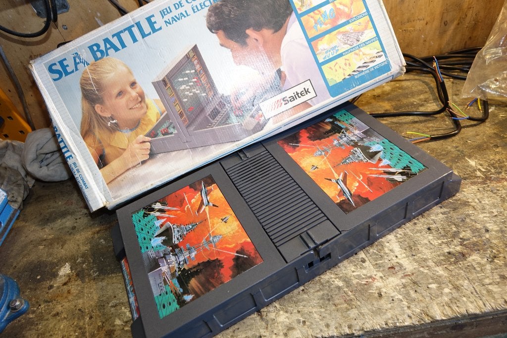 oud spel Saitec sea battle zeeslag van tandy jaren 70, Ophalen, Gebruikt