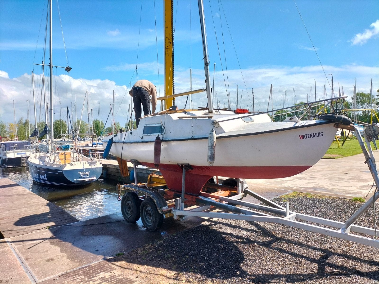Kajuitboot en trailer, Ophalen of Verzenden