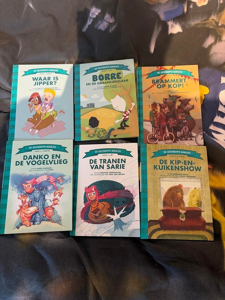 De Gestreepte Boekjes - Complete Set (6 Boeken), Boeken, Kinderboeken | Jeugd | onder 10 jaar, Zo goed als nieuw, Fictie algemeen
