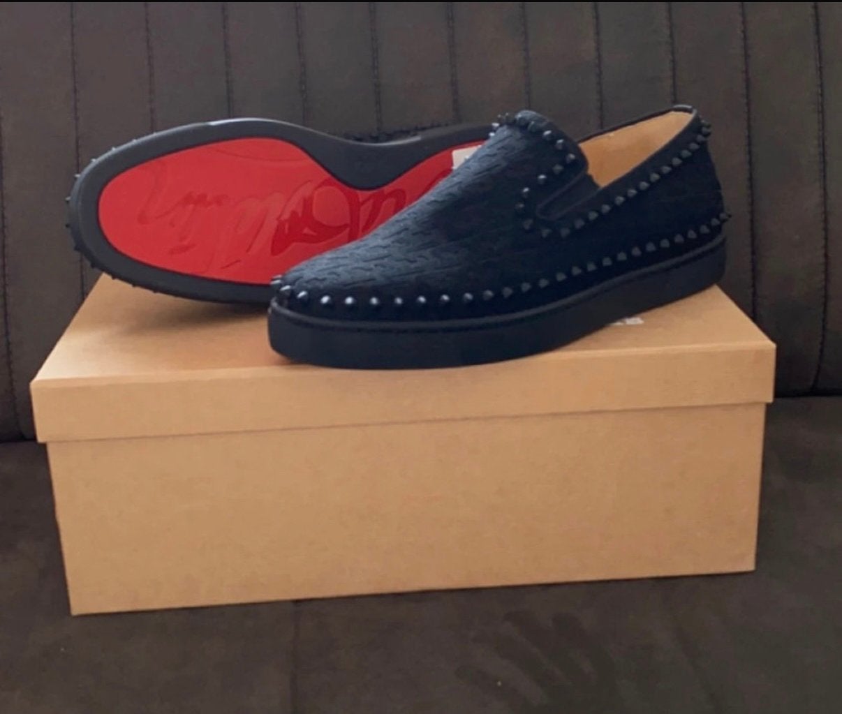 Christian louboutin sneakers / loafers (NIEUWSTAAT), Loafers, Zwart, Nieuw, Ophalen of Verzenden
