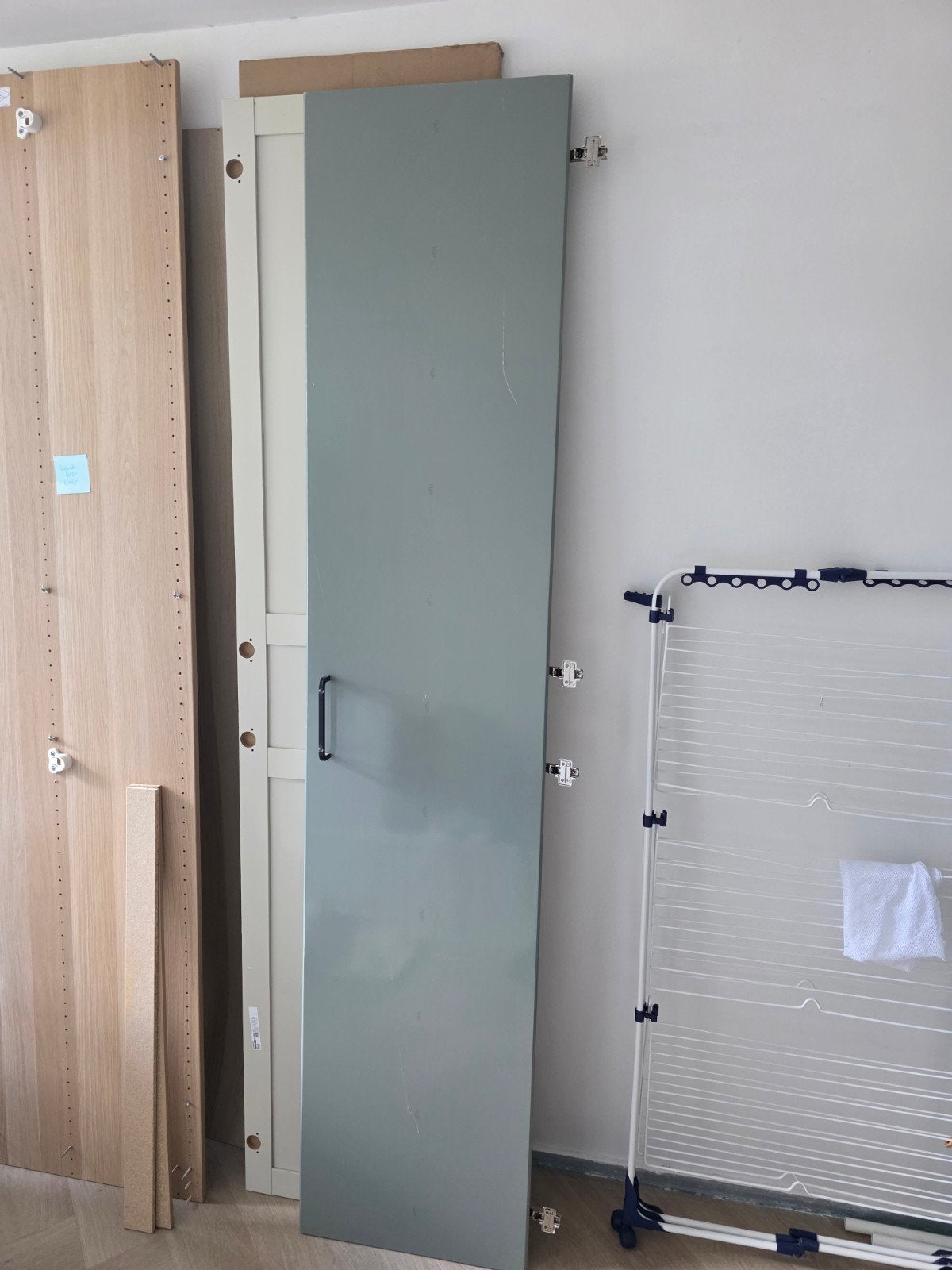 Ikea Pax deur grijsgroen 50x229 met zwarte handgreep, Huis en Inrichting, Kasten | Kledingkasten, Ophalen, Minder dan 50 cm, 200 cm of meer