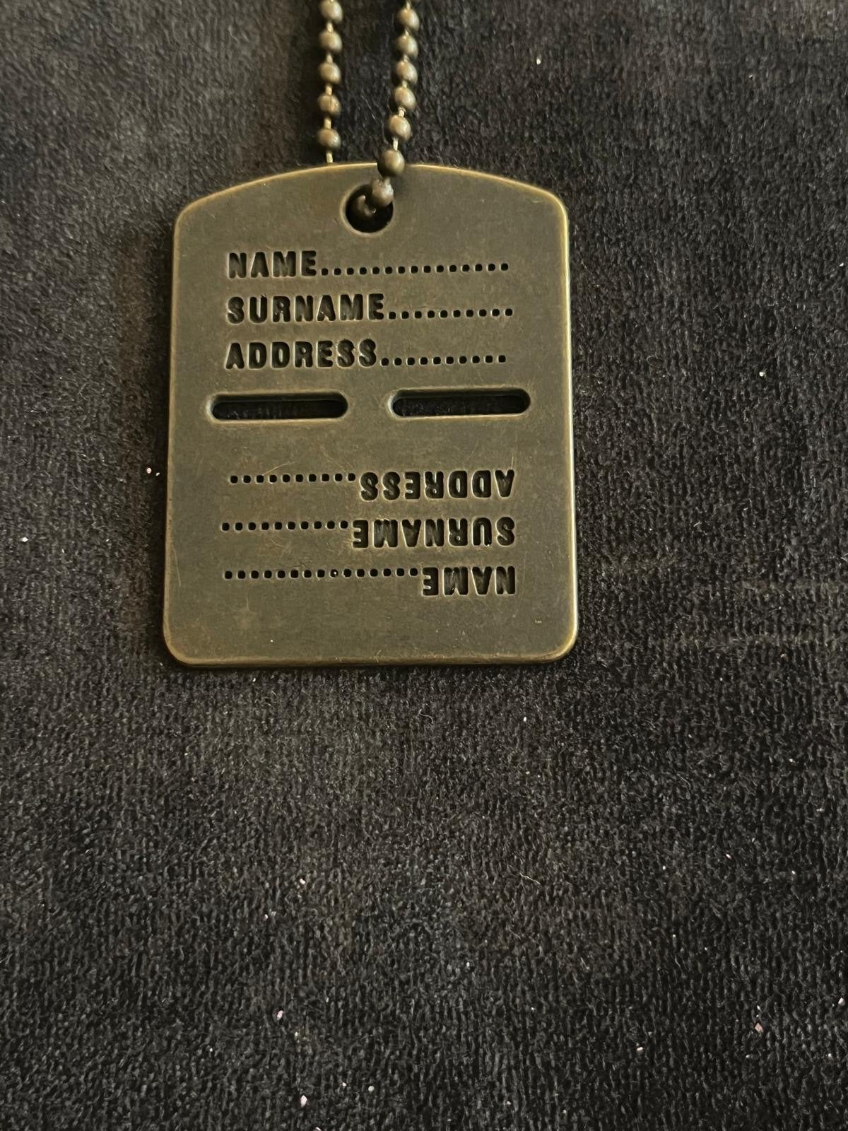 Hondenpenning / Dog Tag met ketting - Militair design, Overige kleuren, Nieuw, Ophalen of Verzenden, Overige materialen