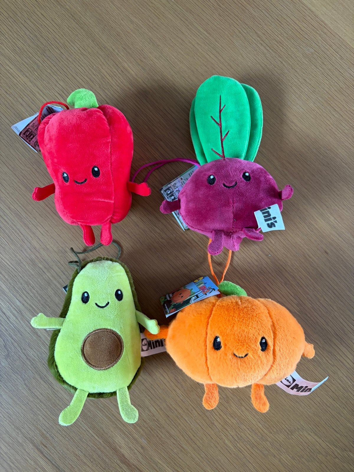 Mini's Lidl set van 4 knuffels, Overige typen, Ophalen of Verzenden, Meerkleurig, Klein (minder dan 20 cm)