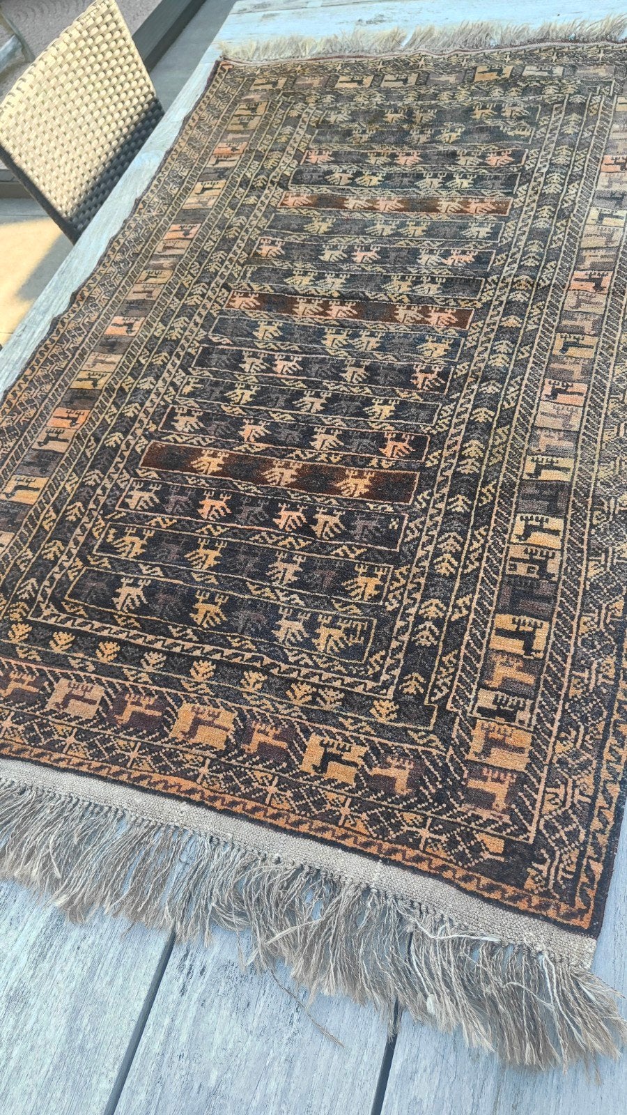 Perzisch tapijt / kleed 160 cm x 89 cm, Gebruikt, 150 tot 200 cm, Rechthoekig, 50 tot 100 cm