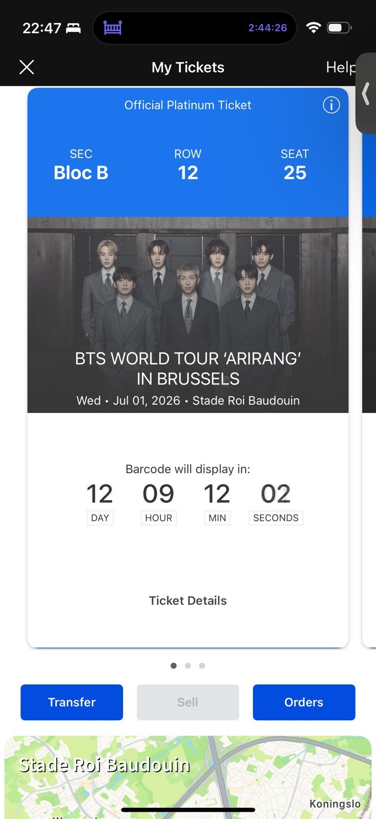 2x BTS Platinum Tickets BRUSSEL, Twee personen, Juli