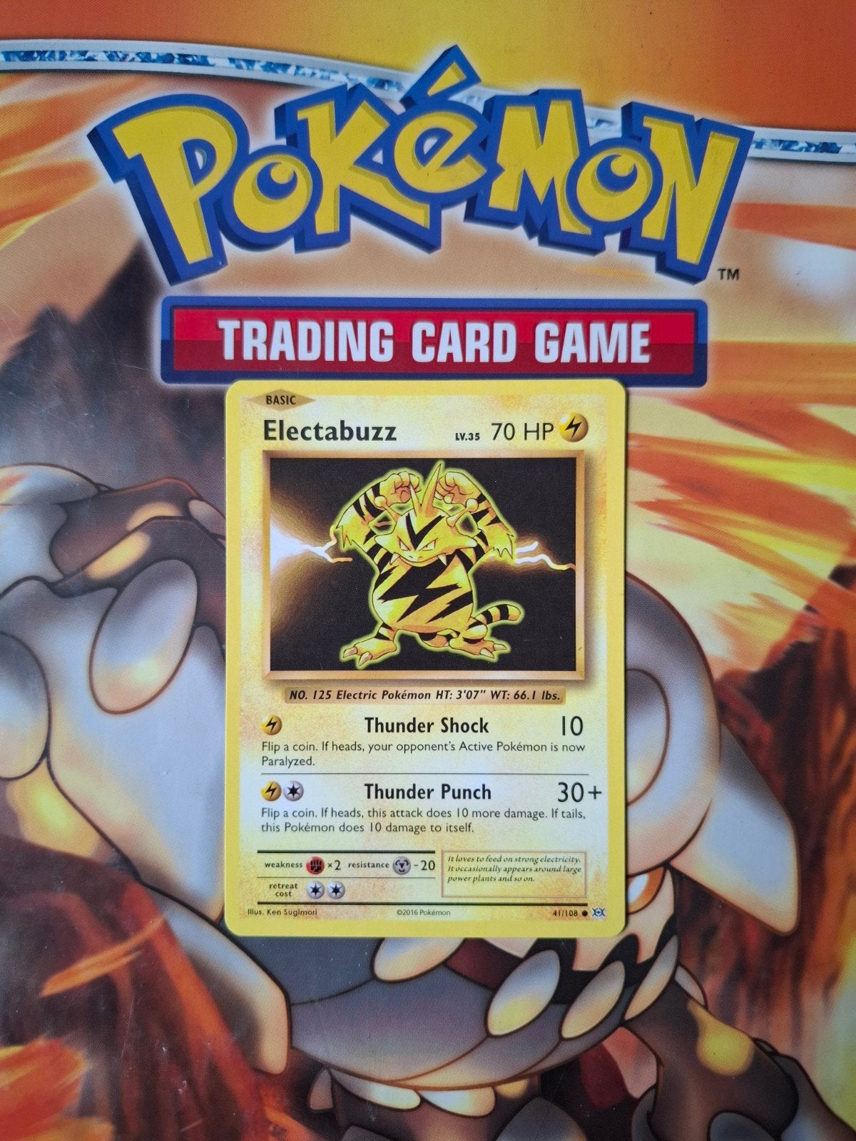Electabuzz 41/108 XY Evolutions pokemon kaart, Hobby en Vrije tijd, Verzamelkaartspellen | Pokémon, Ophalen of Verzenden, Zo goed als nieuw