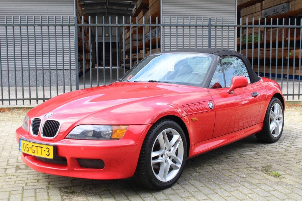 BMW Z3 Roadster Roadster 1.8 Stoelverwarming, Elektrische Ra, Auto's, Voorwielaandrijving, Stof, Zwart, Cabriolet