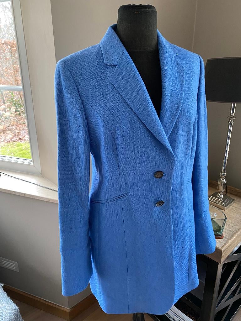 SCAPA koningsblauwe koetsiersjas - 40, Kleding | Dames, Jasjes, Kostuums en Pakken, Maat 38/40 (M), Scapa, Zo goed als nieuw, Jasje