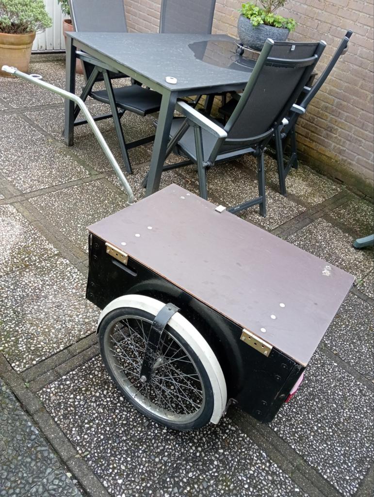Fietskar met deksel, Ophalen, Gebruikt, Bagagekar, 80 kg of meer