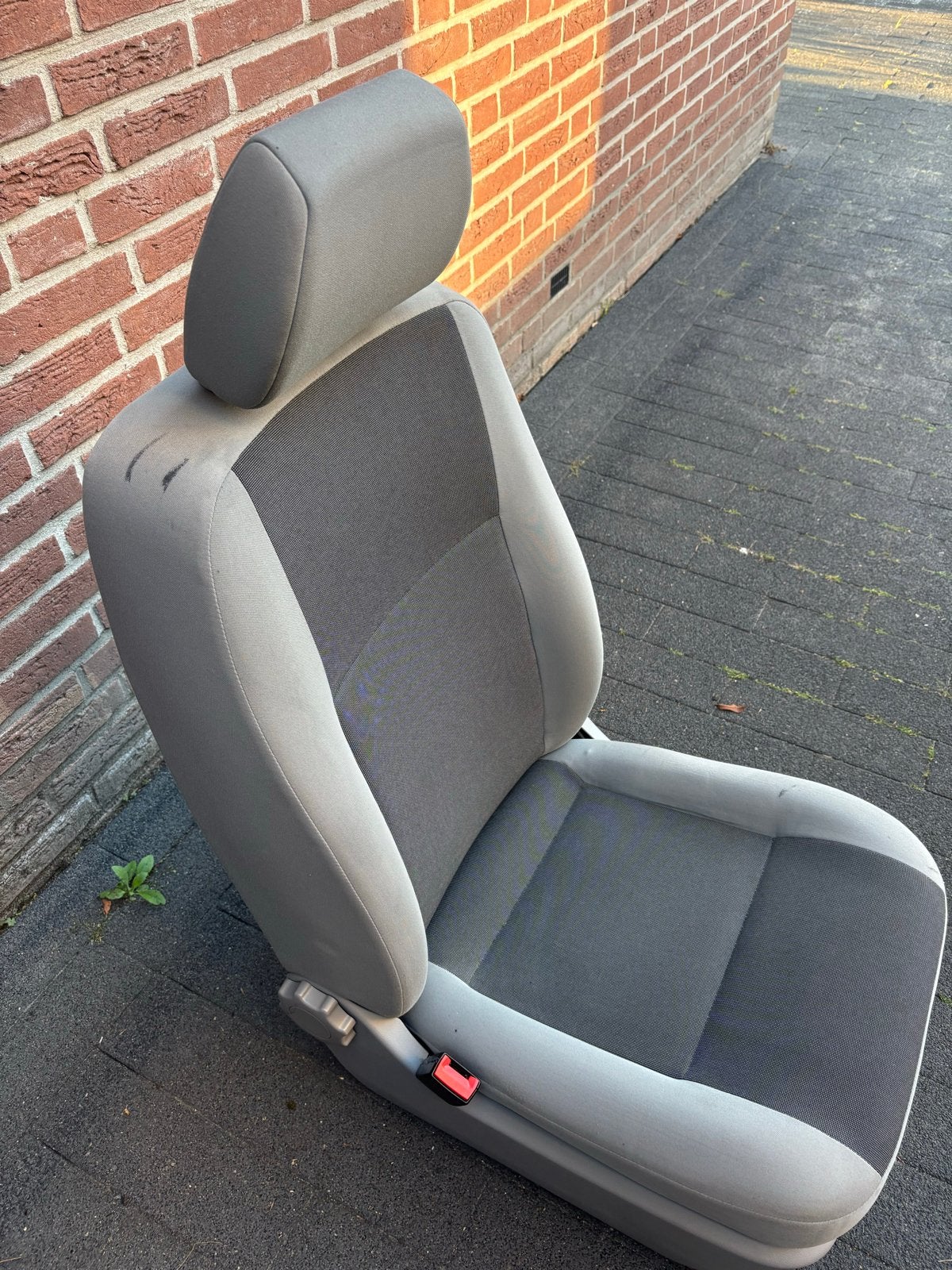Bestuurdersstoel Volkswagen T5, T6, T6.1 - Grijs Stof, Ophalen, Gebruikt, Volkswagen