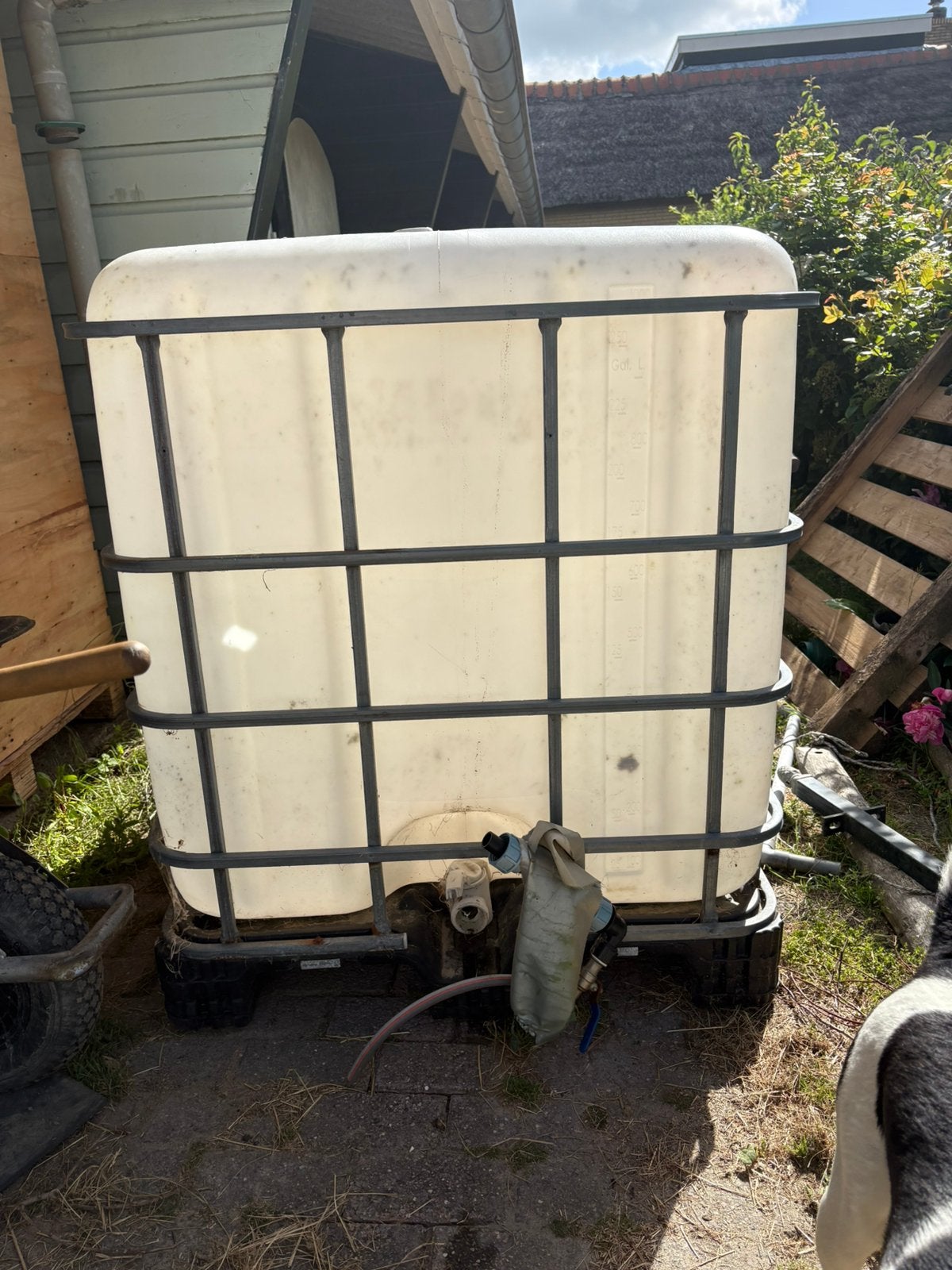 Kuubskist, Kunststof, Gebruikt, Met kraantje, 150 liter of meer