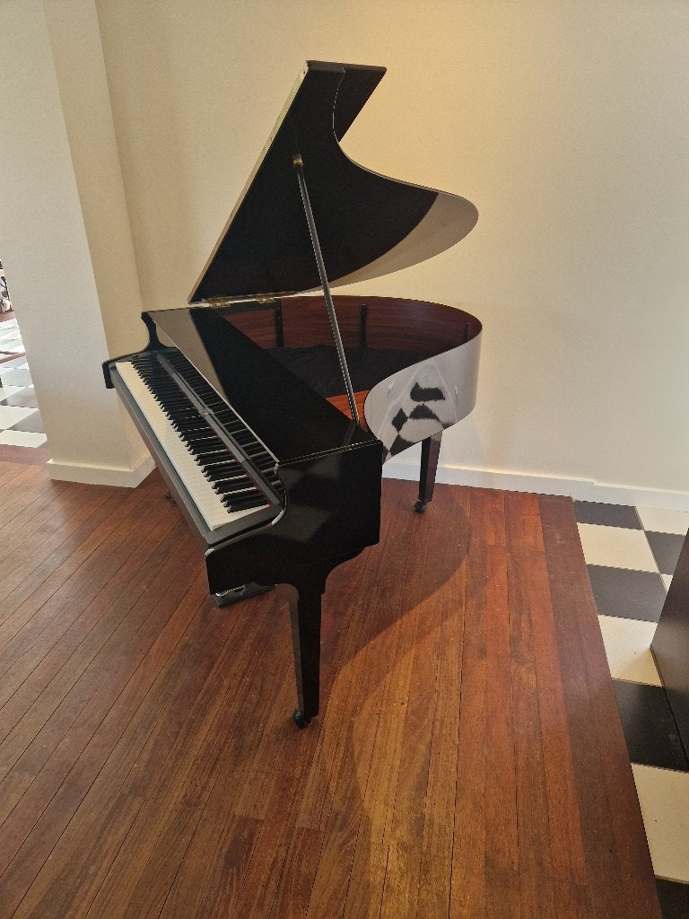 Portable vleugelshell + hoge/lage pianoshell + Yamaha P-155, Muziek en Instrumenten, Piano's, Ophalen, Gebruikt, Zwart, Vleugel