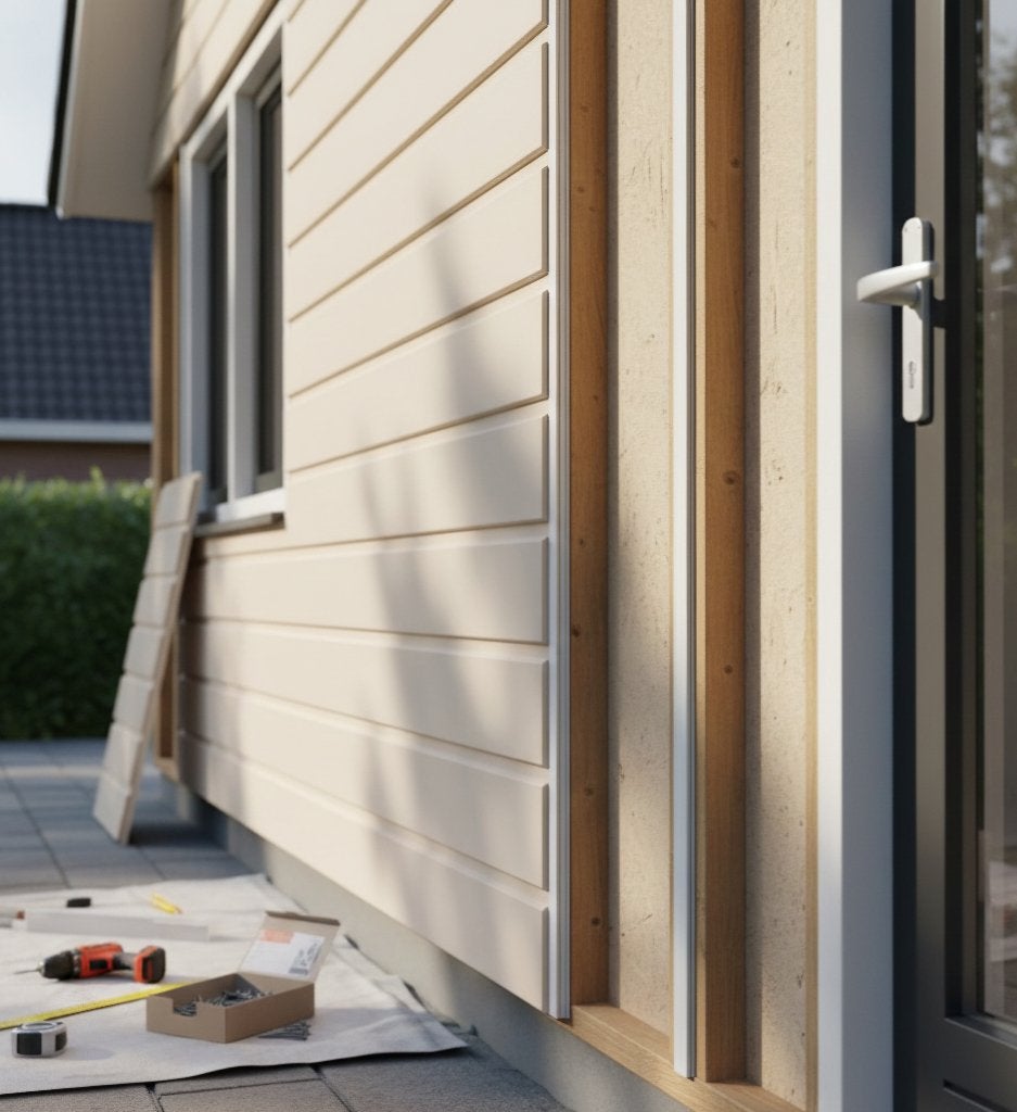 Kunststof verbindingsprofielen 3m – set van 3, Sahara Beige, Ophalen of Verzenden, Zo goed als nieuw, Kunststof, Plinten