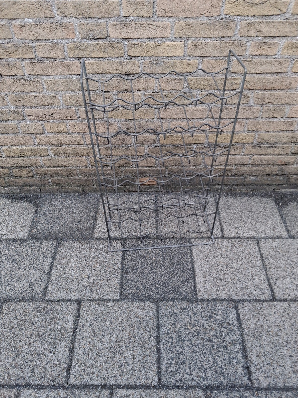 vintage verzinkt wijnrek, Huis en Inrichting, Woonaccessoires | Wijnrekken, Ophalen