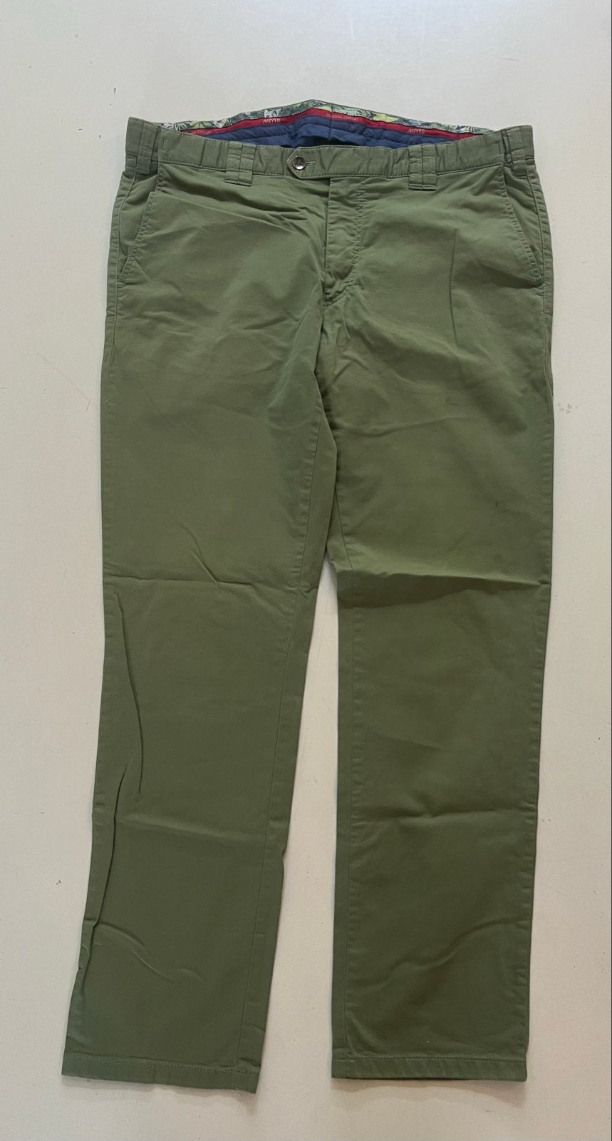Meyer Oslo Chino Broek - Maat 26 (W/L 97/81), Ophalen of Verzenden, Zo goed als nieuw, Overige maten, Groen