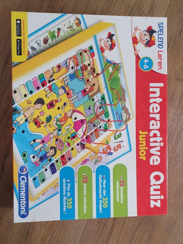 Interactive quiz junior - clementoni, Kinderen en Baby's, Speelgoed | Educatief en Creatief, Ophalen of Verzenden, Zo goed als nieuw