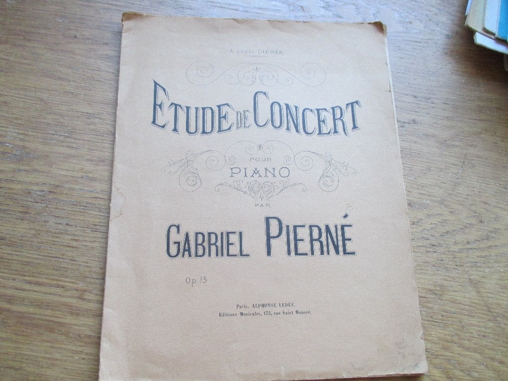 GABRIEL PIERNÉ - ETUDE DE CONCERT  OP.13 - PIANO, Muziek en Instrumenten, Bladmuziek, Gebruikt, Klassiek, Ophalen of Verzenden
