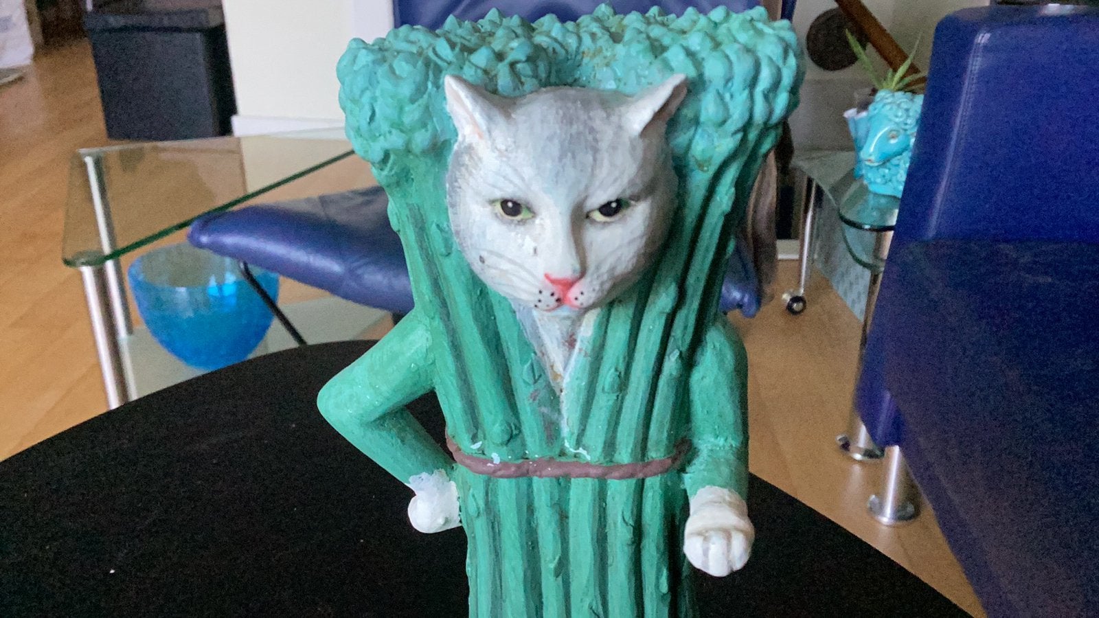 Poezenbeeldje , kattenkop, Ophalen of Verzenden, Zo goed als nieuw